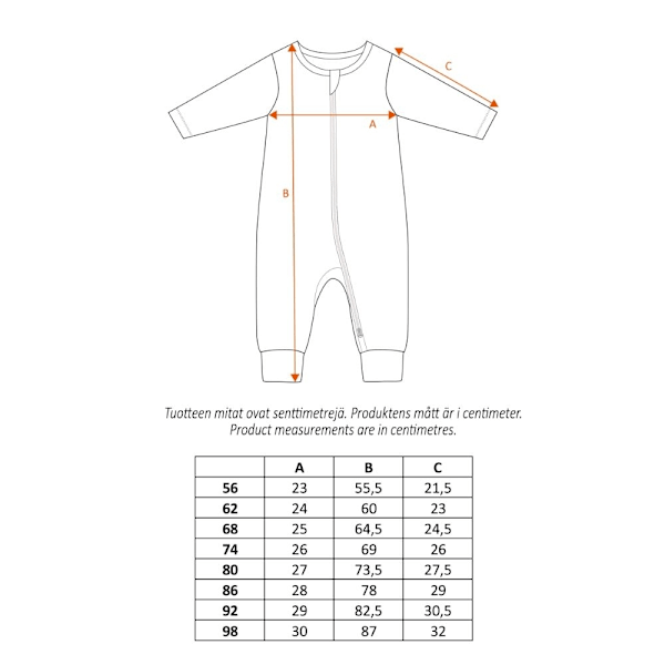 Muumi Summer pyjama valkoinen MultiColor 92