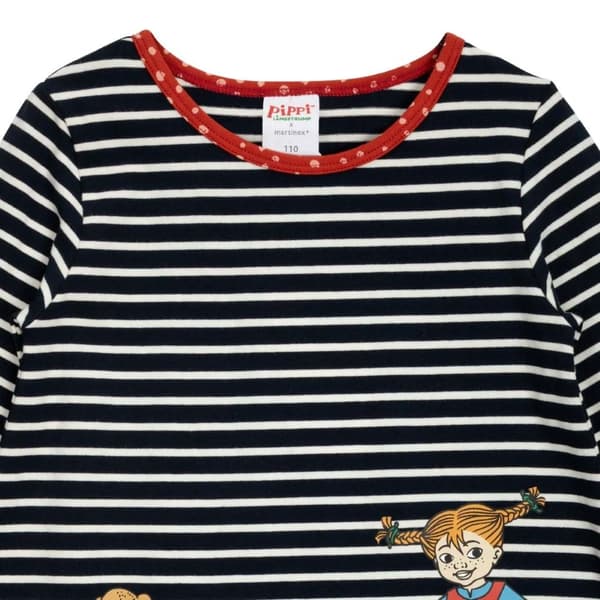 Peppi Pitkätossu Ystävät -mekko, tummansininen DarkBlue 86