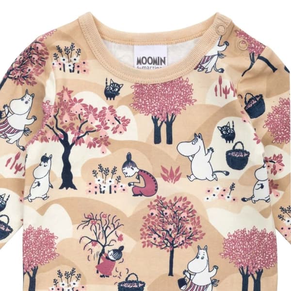 Mumin Fruktskörd-body beige Beige 80