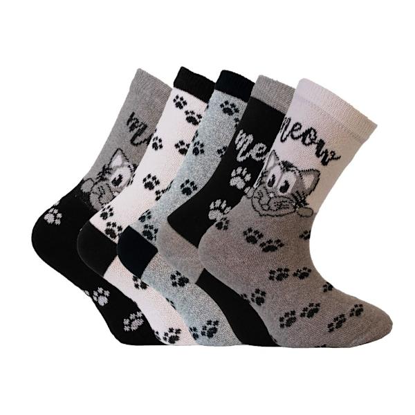 5 kpl sukkien tassunjälkiä Grey 27/30