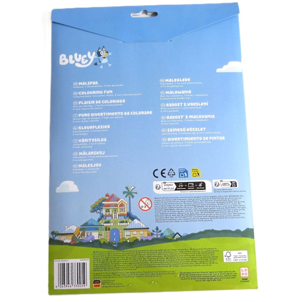 Bluey målarskoj set multifärg