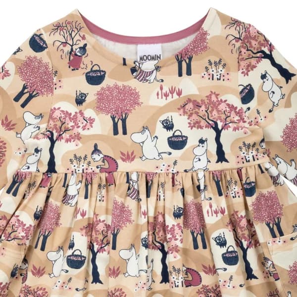 Muumi Hedelmäsadon mekko Beige Beige 104