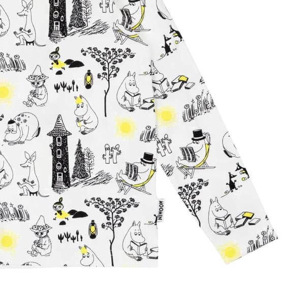 Mumi-sweater sort/hvid White 92