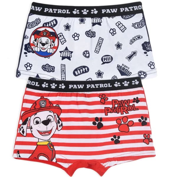 2-pack Boxerkalsonger Paw Patrol vit/randig Red 92/98