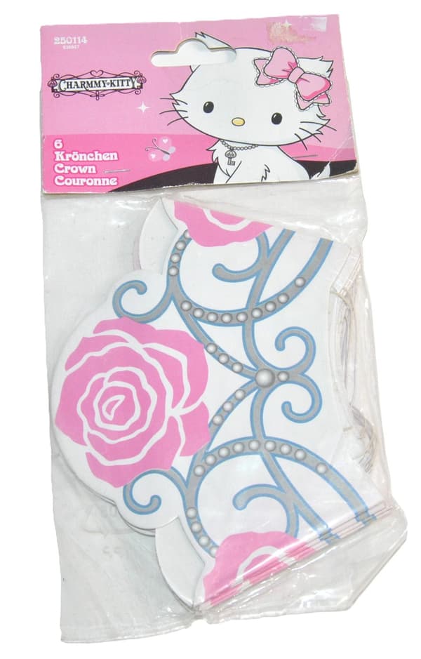 TTiara. Charmmy Kitty, 6 kpl/pakkaus White one size