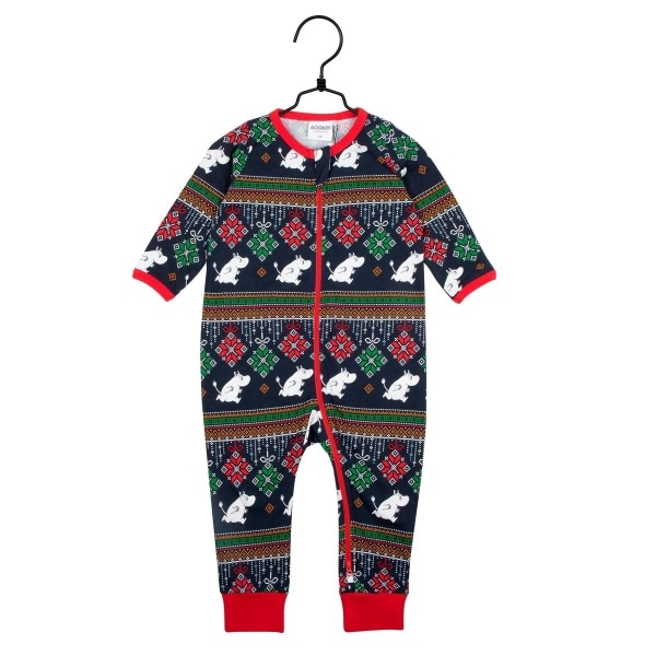 Mumin Jul-pyjamas baby mörkblå DarkBlue 68