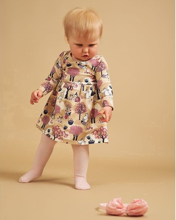 Muumi Hedelmäsadon body beige Beige 80