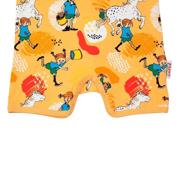 Pippi Långstrump Glad-playsuit melon Orange 68 cl