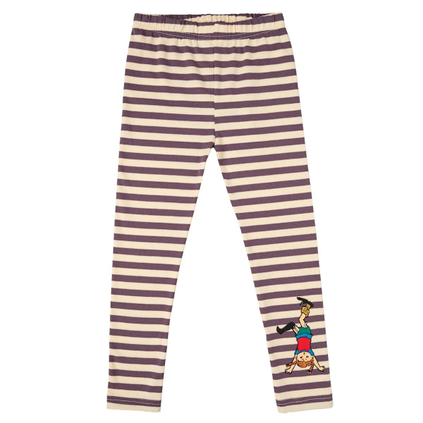 Pippi Långstrump - raidalliset legginsit, violetti Purple 86