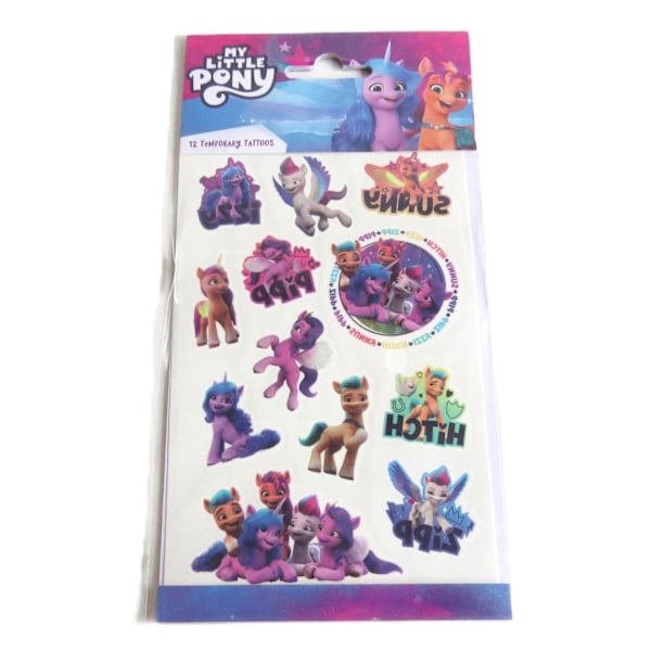 My Little Pony - 12 midlertidige tatoveringer Multicolor