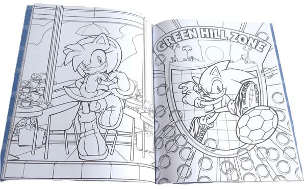 Sonic the Hedgehog : Målarbok Vit