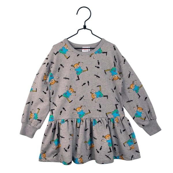 Peppi Pitkätossu Step College Dress Harmaa Grey 110