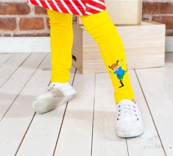 Pippi Långstrump Leggings Gul Yellow 116