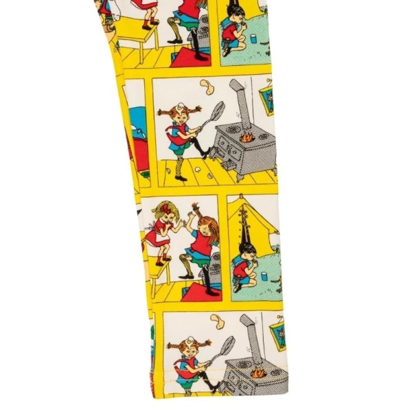 Pippi Langstrømpe - Energiske leggings gul Yellow 116