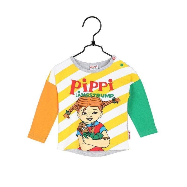 Pippi Långstrump  kramar -tröja Baby, 62 cl MultiColor 62