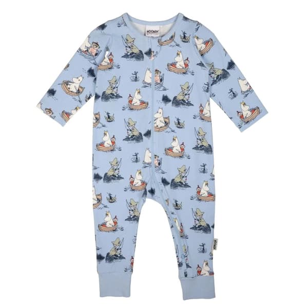 Muumi - Venemiehen pyjama vaaleansininen LightBlue 80