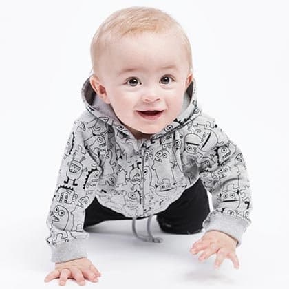 Joggingjakke baby 80 cl Grey 80 cl