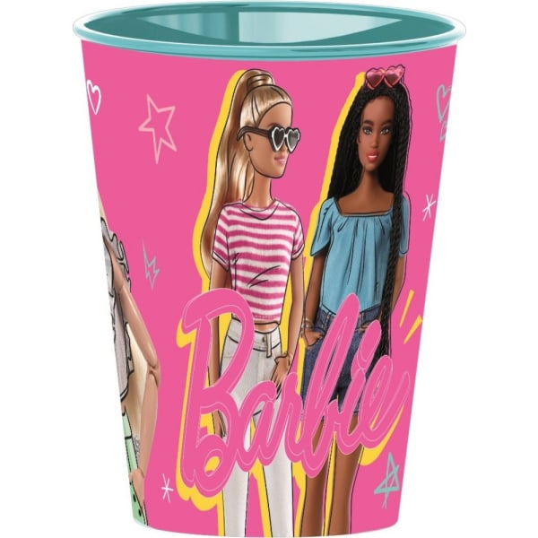 Barbie plastmugg Rosa