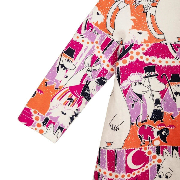 Moomin Serpentine mekko vauvan luonnonvalkoinen MultiColor 74