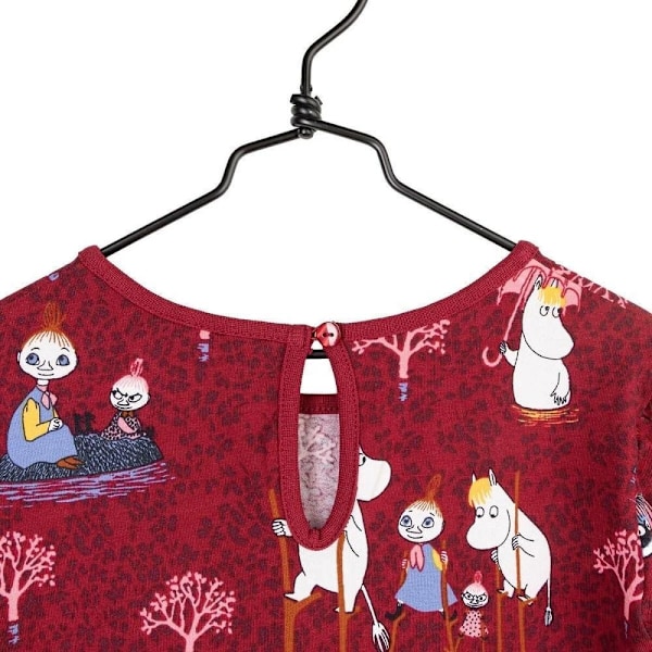 Moomin Flood kjole WineRed 110