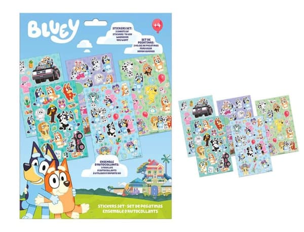 Bluey stickers multifärg