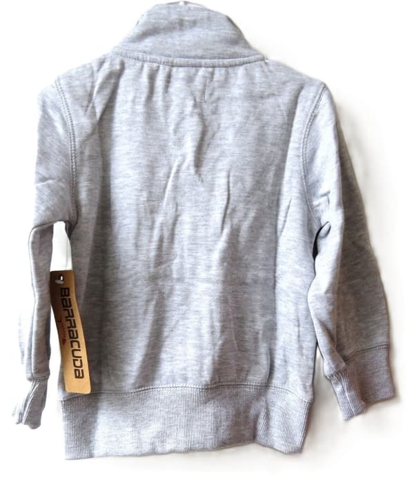Sweatshirt med lynlås Barracuda Grey 116