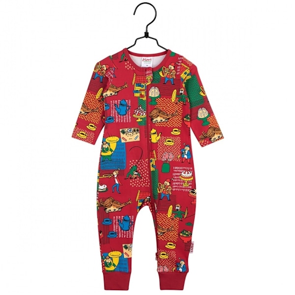 Pippi Langstrømpe Trombone pyjamas rød Red 68