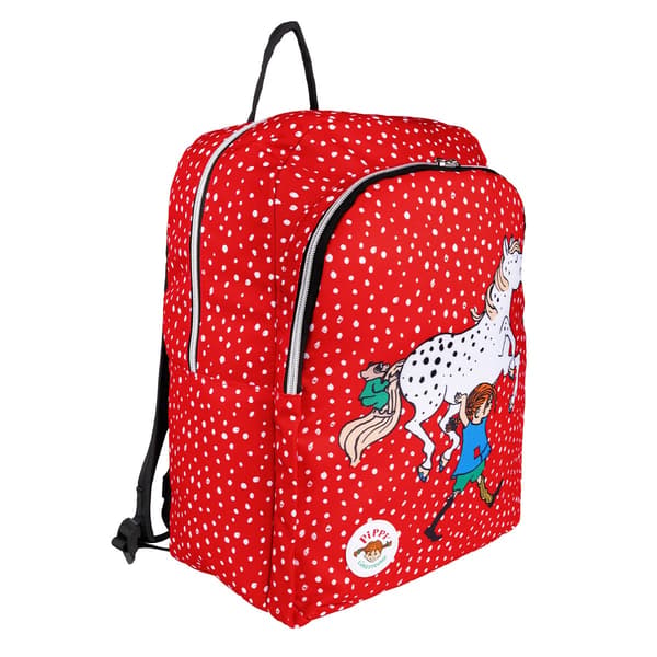 Peppi Pitkätossu Kisa -reppu, vahva, punainen Red