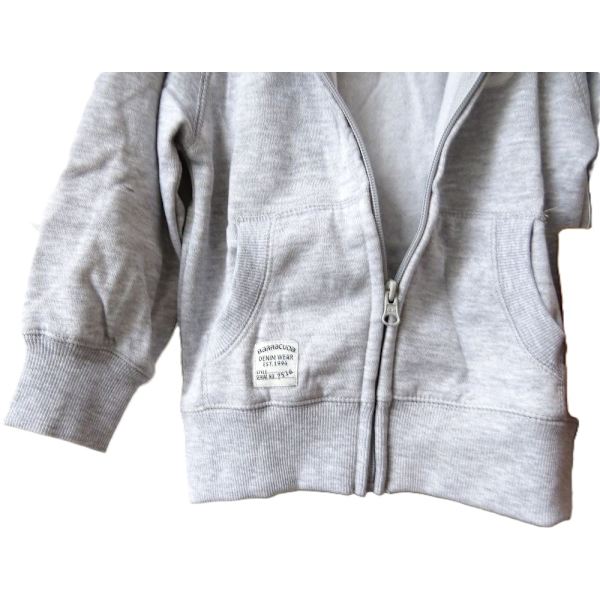 Sweatshirt med lynlås Barracuda Grey 104