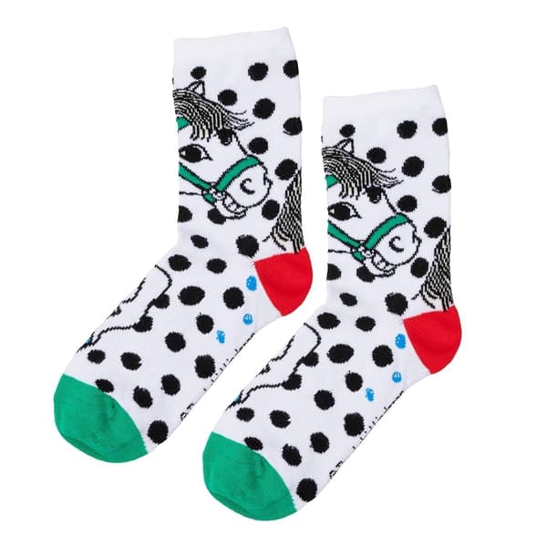Peppi Pitkätossu - Peppi-sukat 2 kpl keltainen-luonnonvalkoinen MultiColor 31/34