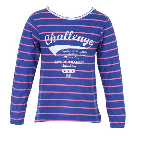 Top langærmet Revival Blue Blue 110/116 Randig