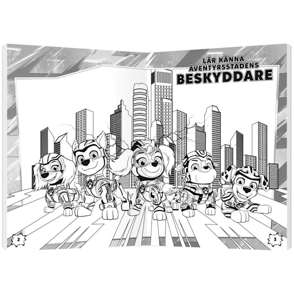 Målarbok Paw Patrol Mighty Movie Blå