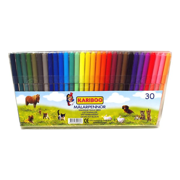 Farveblyanter/Mærkeblyanter smalle 30-pak Multicolor