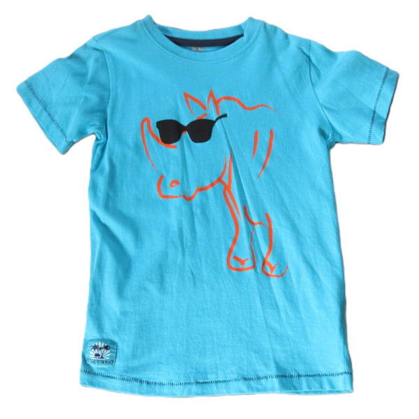 T-shirt, Rhino 122/128 Turquoise