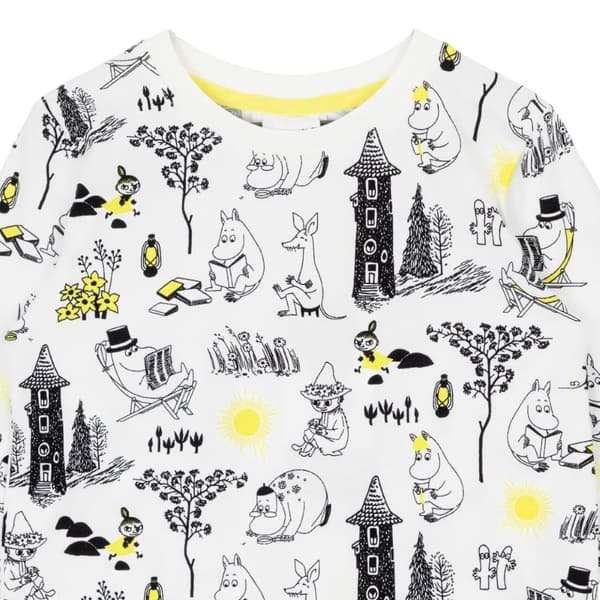 Mumin Lättja-tröja svart/vit White 110