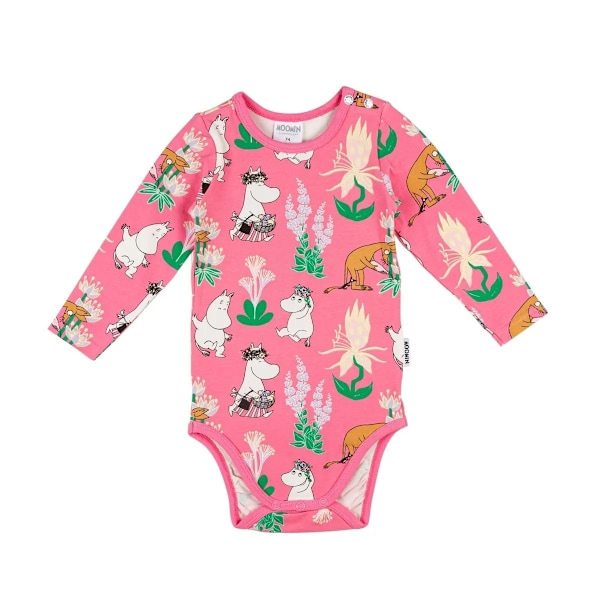 Mumin Tillväxt-body anilinröd Pink 86