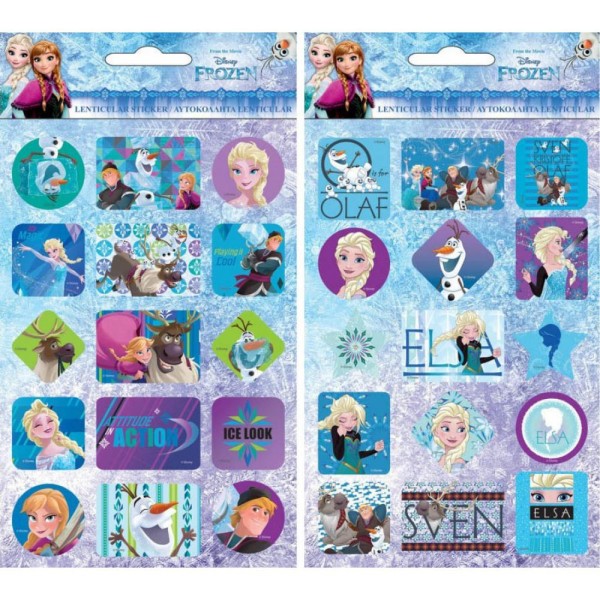 2 ark Disney Frost hologram Stickers multifärg