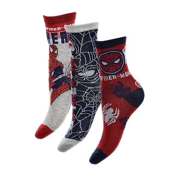 3-pak Spider-Man sokker Spider MultiColor 23-26