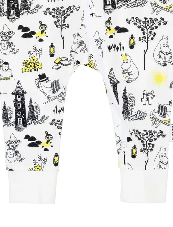 Mumi Dovendyr pyjamas sort/hvid White 86
