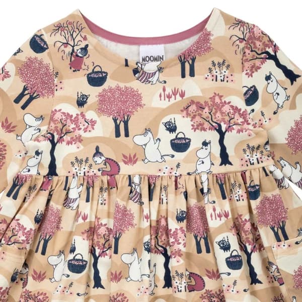 Muumi Hedelmäsadon mekko Beige Beige 128