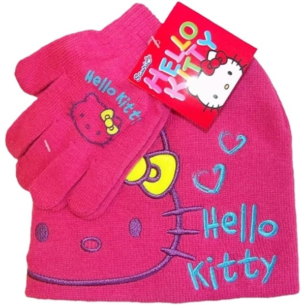 Hello Kitty hattu + lapaset Black 54 cm Svart