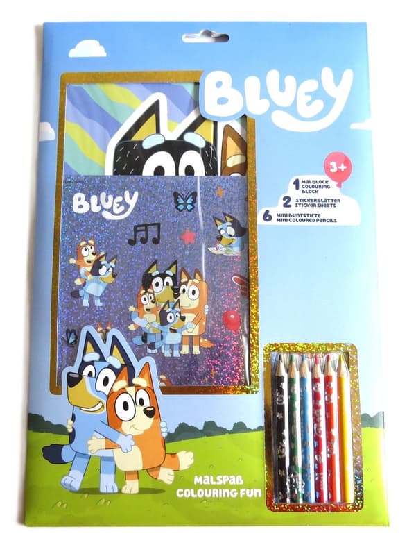 Bluey-väritysleikkisarja Multicolor