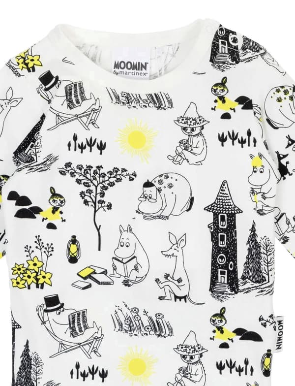 Mumi-body sort/hvid White 80