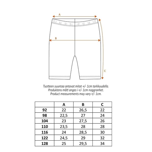 Pippi Långstrump - ruta shorts kitt MultiColor 128