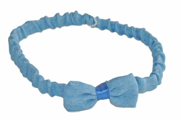 Hårbånd blå sløjfe Blue one size
