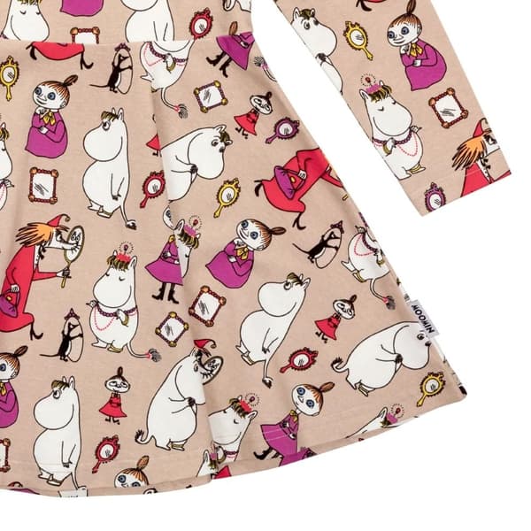 Muumipeilimekko beige Beige 128