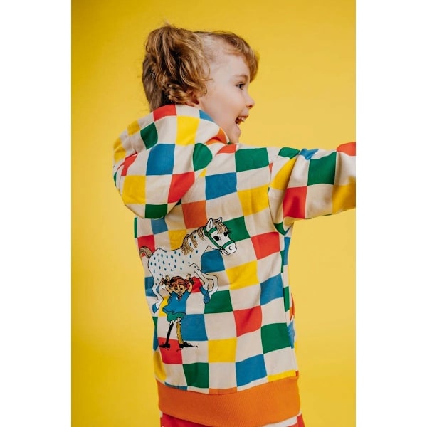 Pippi Langstrømpe - Pippi firkantet tørklædespartel MultiColor 104