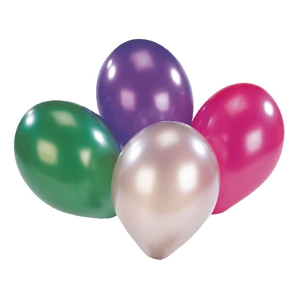 Metalliske balloner 10 stk. Multicolor