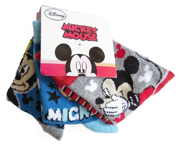 3-pak Mickey Mouse sokker 23/26 Multicolor