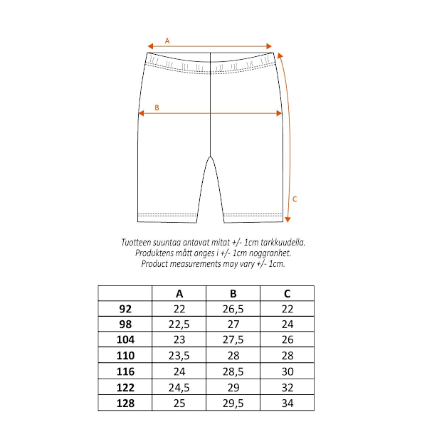 Pippi Långstrump Glad-shorts melon Orange 86